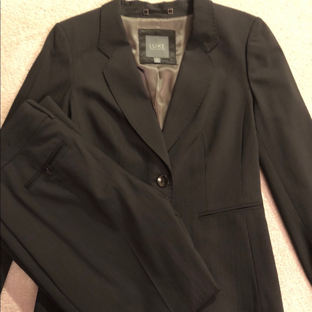 The Limited Black pinstripe women’s suit